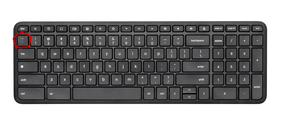 backtick/grave accent (U+0060)